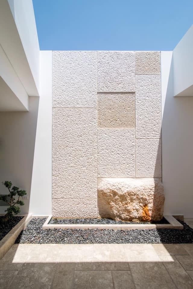 Minimalist Stone Courtyard